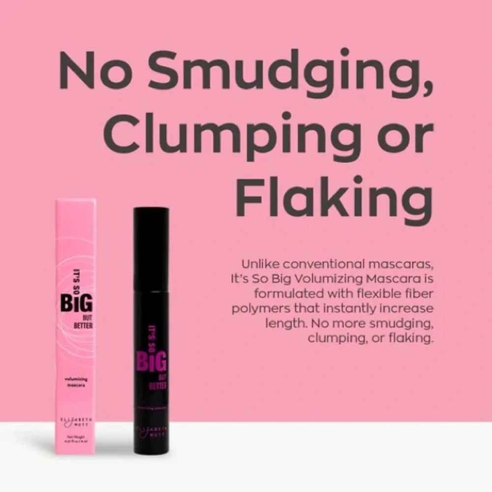 NIB Elizabeth Mott It's So Big Volumizing Mascara in Black